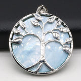 Tree of Life Abalone Shell Pendant for DIY Necklace Crafts