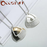 Triangle Long Chains Neck Necklace Goth Pendants