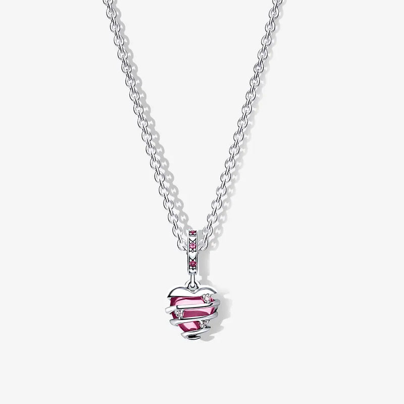 True Love Necklace Set For Womens DIY Spiral Heart Charm Necklaces Jewelry