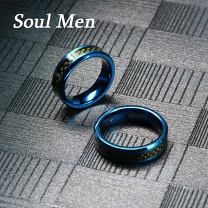 Tungsten Rings With Carbon Fiber Inlay