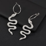 Vintage Snake Dangle Earrings Retro Drop Jewelry