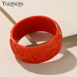 Bohemian Resin Cuff Bangle Geometric Butterfly Bracelet