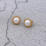 Vintage Simulated Pearl Dangle Clip-On Earrings for Women Wedding Party