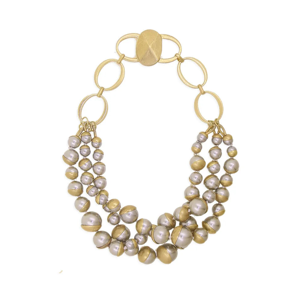 Vintage Personalized Chain Choker Pearl Necklaces For Women Party Jewlery