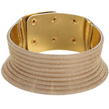 Vintage Leather Choker Necklace for Women Adjustable Jewelry