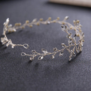 Water Drop Crystal Hair Accessories Headband for Women