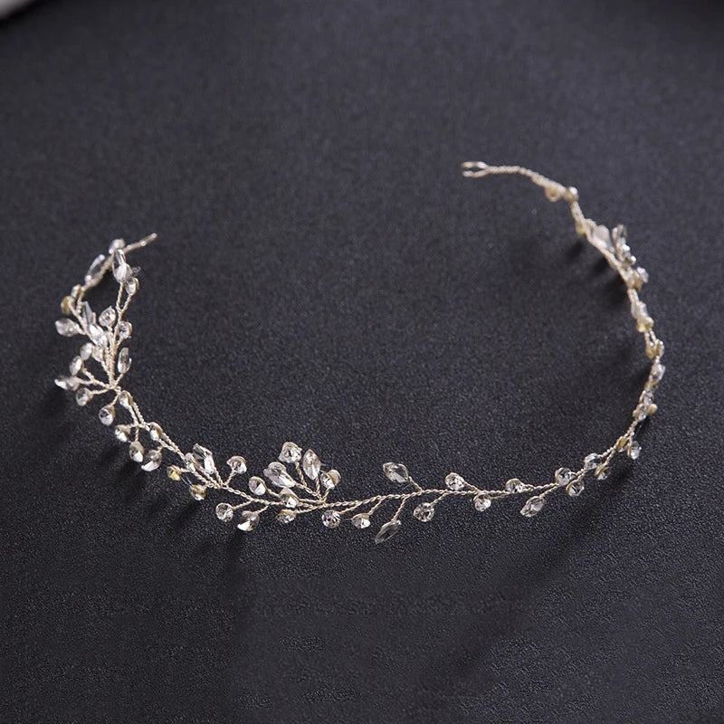 Water Drop Crystal Hair Accessories Headband for Women
