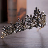 Baroque Rhinestone Crystal Bridal Crown Headdress Wedding Hair Accessories