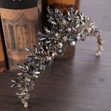 Baroque Rhinestone Crystal Bridal Crown Headdress Wedding Hair Accessories
