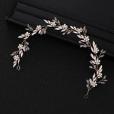 Golden Wedding Tiara Crystal Head Band Bride Hair Accessory