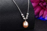 9-10mm Freshwater Cultured AAAA Pearl Pendant Necklace