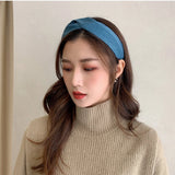 Soft Leather Wide Headband for Women Hair Accessories