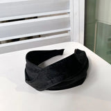 Soft Leather Wide Headband for Women Hair Accessories