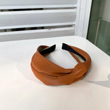 Soft Leather Wide Headband for Women Hair Accessories
