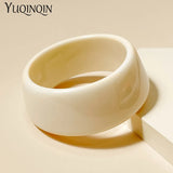 Minimalist Acrylic Resin Bangle Bracelets for Women