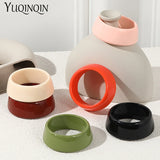 Minimalist Acrylic Resin Bangle Bracelets for Women