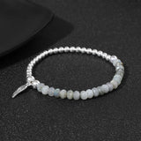 Labradorite Wing Charm Bracelet for Men Women