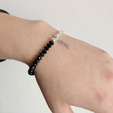 Labradorite Wing Charm Bracelet for Men Women