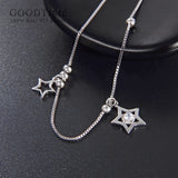 925 Sterling Silver Bead Star Anklet Foot Jewelry Gift