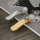 Punk Silver Metal Big Pearl Hair Clip & Pins Cross Styling Accessori