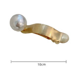 Punk Silver Metal Big Pearl Hair Clip & Pins Cross Styling Accessori