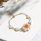 925 Silver Women Bracelet with Natural Freshwater Pearl Gemstone
