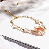 925 Silver Women Bracelet with Natural Freshwater Pearl Gemstone