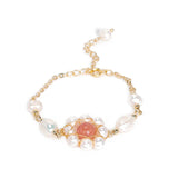925 Silver Women Bracelet with Natural Freshwater Pearl Gemstone