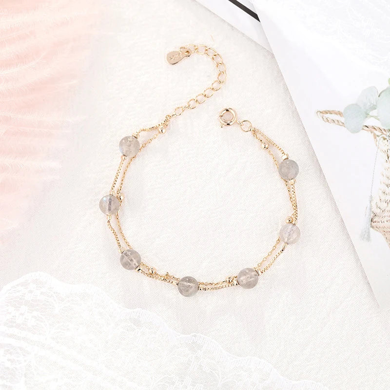 Moonstone Bracelet 925 Silver Jewelry for Women