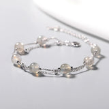 Moonstone Bracelet 925 Silver Jewelry for Women