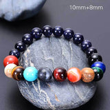 Galaxy Solar System Beads Bracelet Universe Chakra Yoga Lover Jewelry