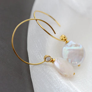 Baroque Pearl 925 Silver Earrings
