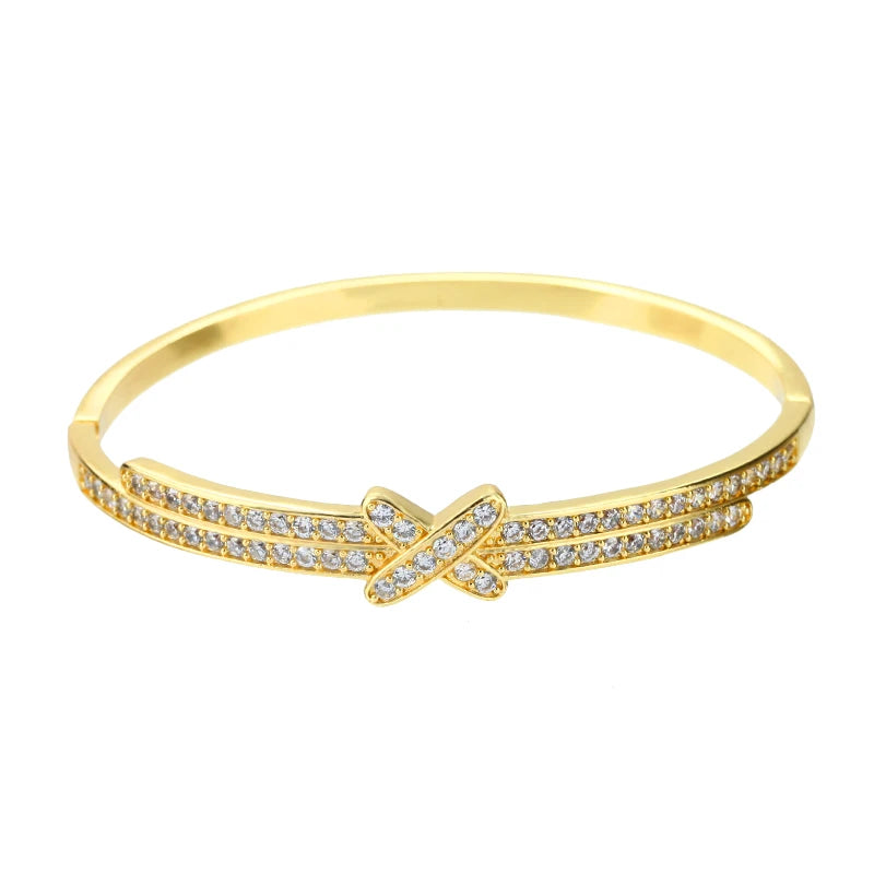 Colorful Zircon Bracelet Geometry Crystal Jewelry Gift for Women