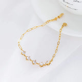 Titanium Steel Zircon Bracelet Female Ins Style Personality Jewelry