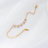 Titanium Steel Zircon Bracelet Female Ins Style Personality Jewelry