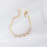 Titanium Steel Zircon Bracelet Female Ins Style Personality Jewelry