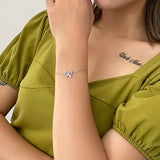 Butterfly Charm Bracelet 925 Silver Jewelry 18K Plated