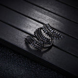 Cubic Zirconia Baguette Ring Gold-color Rings for Girl Gift