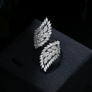 CZ Butterfly Wings Wedding Ring for Women