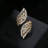 CZ Butterfly Wings Adjustable Wedding Ring for Women