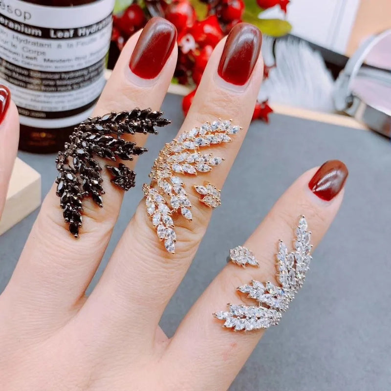 CZ Round Stone Gold-color Ring for Women