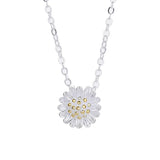 Daisy Pendants Necklace for Women Plating Chain KPOP Romantic Style