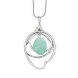 Resin Circle Pendant Sweater Chain Long Necklace Jewelry