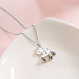 Gold Horse Bell Titanium Necklace for Women