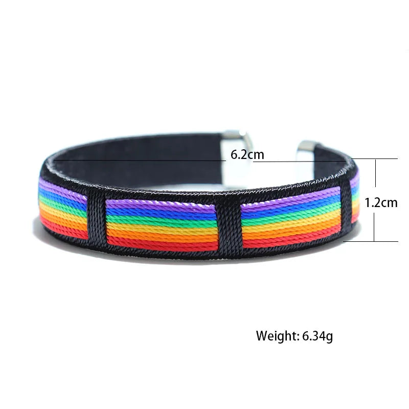 Colorful Wrap Bracelet 1.2cm Width Bangle Wristband