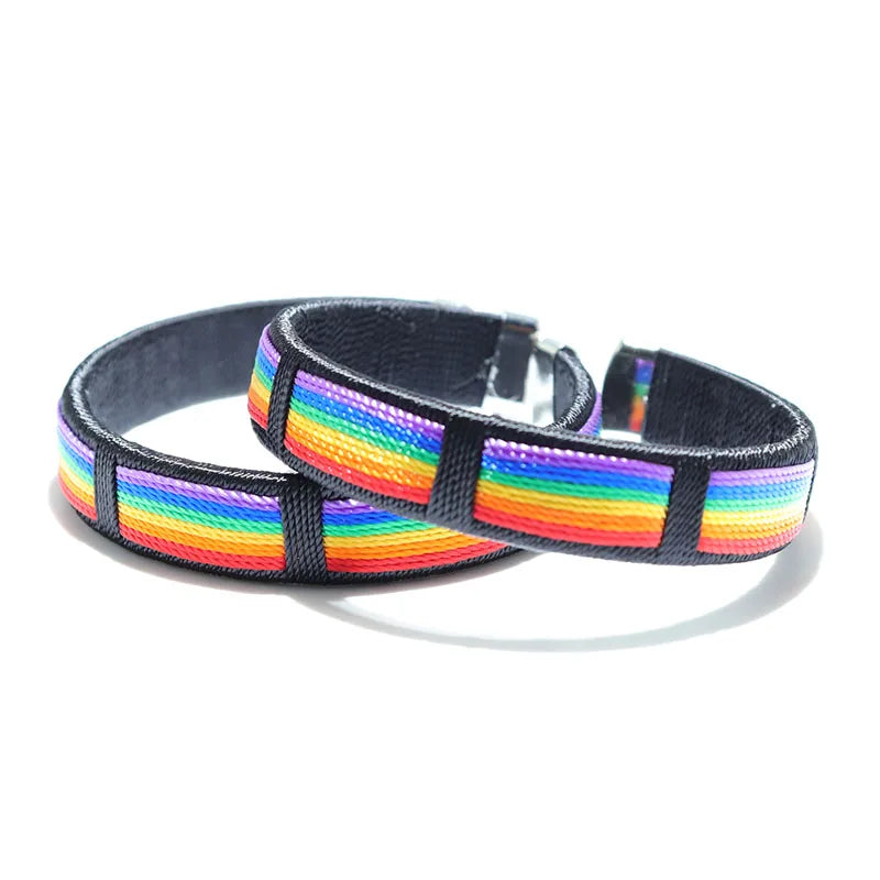 Colorful Wrap Bracelet 1.2cm Width Bangle Wristband
