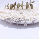 Zirconia Crystal Letters Initials Earrings Alphabet Letter Name Diy Earrings