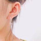 Zirconia Crystal Letters Initials Earrings Alphabet Letter Name Diy Earrings