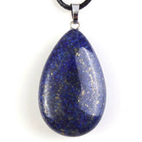 Silver Plated Lapis Pendant Necklace Charms Jewelry