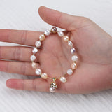 Colorful Freshwater Pearl Cuff Bangles Bracelet